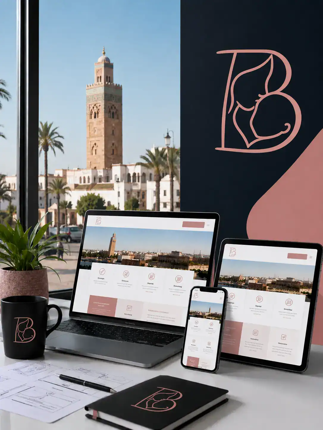 Réalisation de notre agence de communication à Rabat