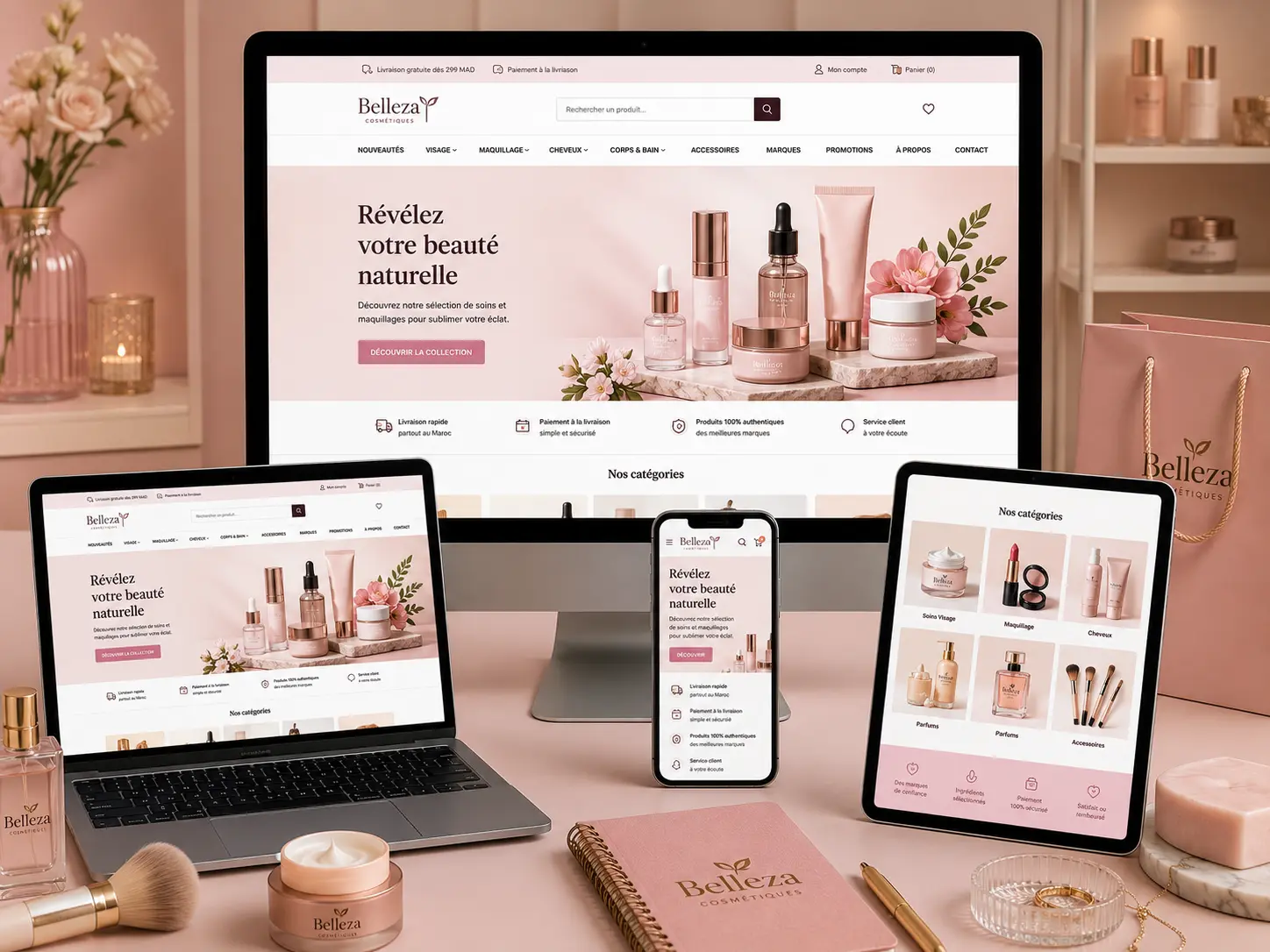 Marketing e-commerce - boutique de cosmétiques