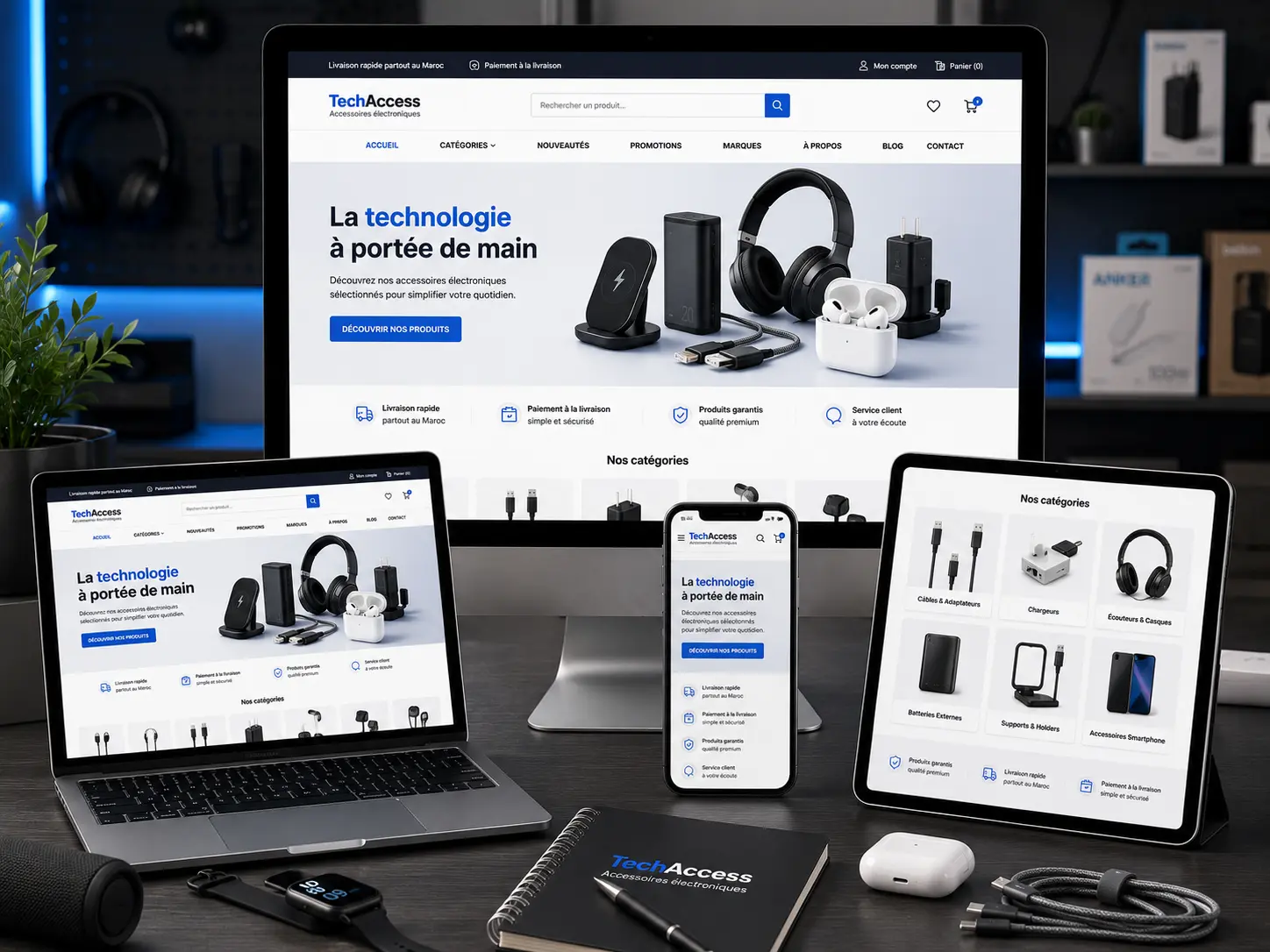 Marketing e-commerce - boutique d'accessoires électroniques