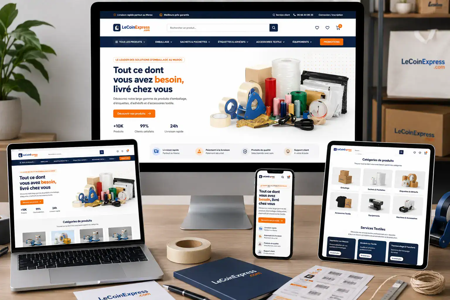 Boutique e-commerce Lajmal Store - aperçu du design